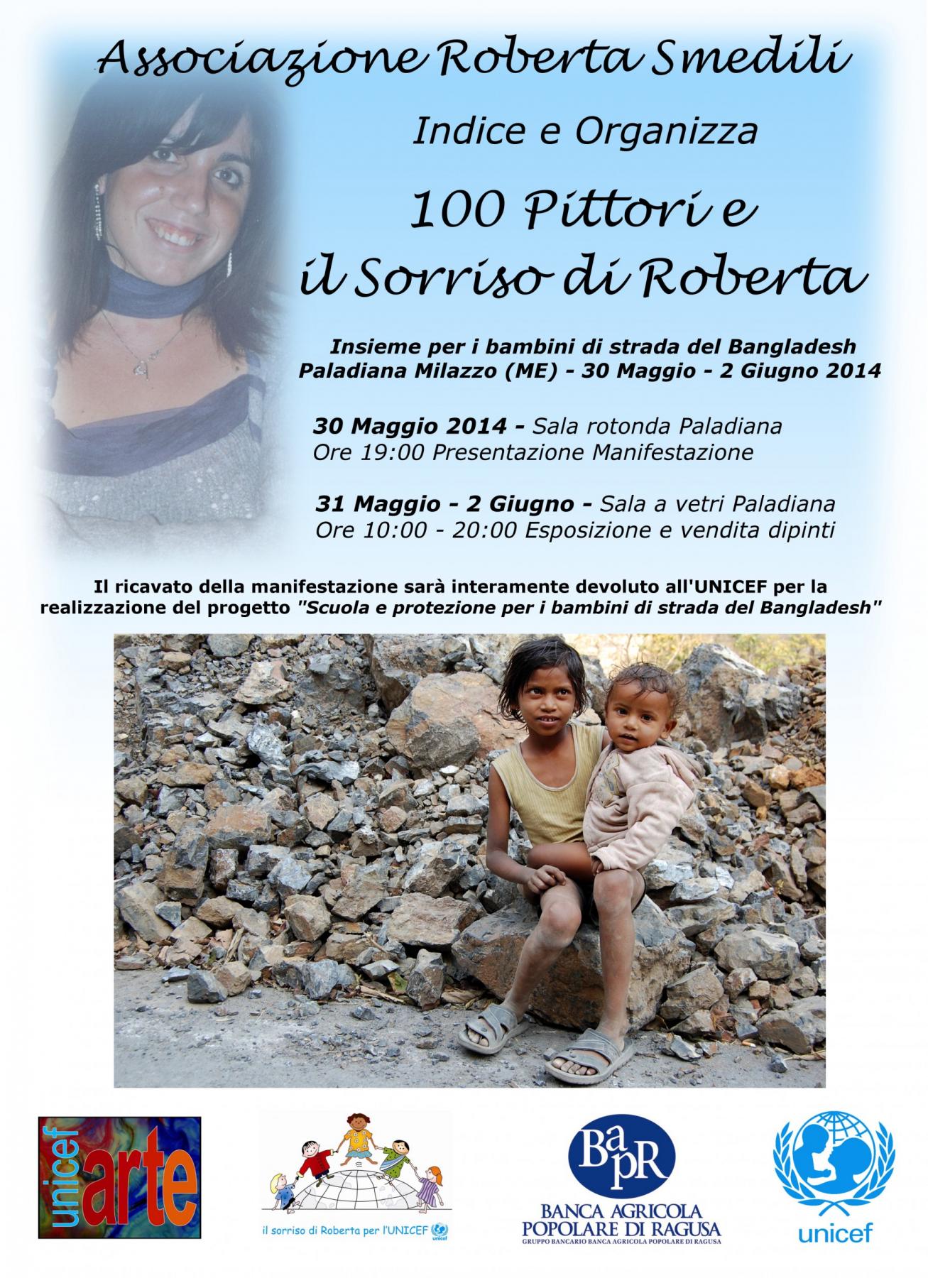 100 pittori e il sorriso di Roberta