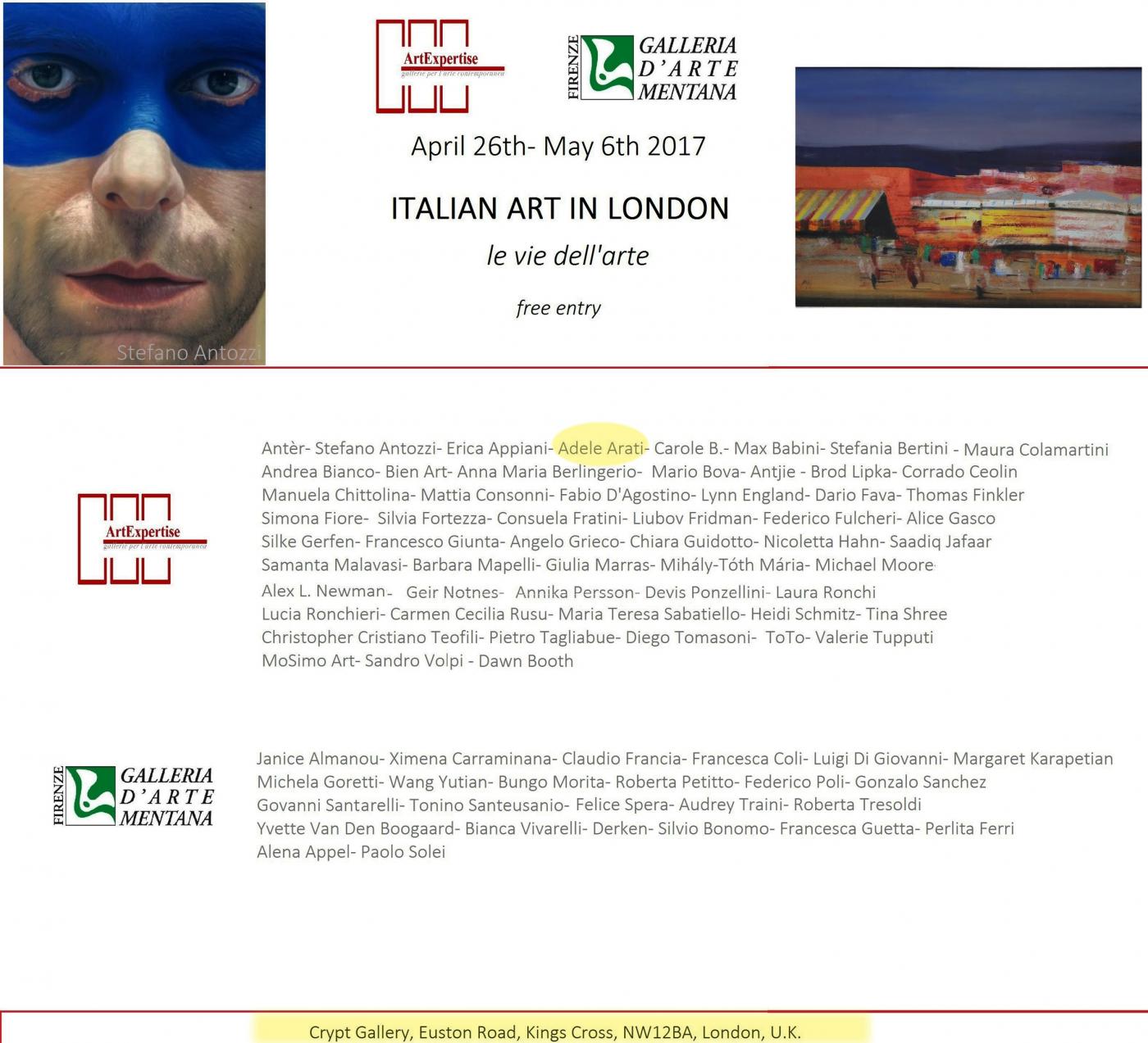 THE CRYPT GALLERY - ITALIAN ART IN LONDON - ADELE ARATI