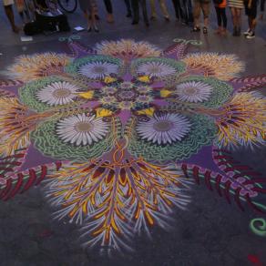 Sand Painting Union Square July 1st 2010