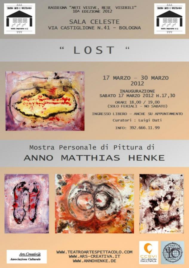 Locandina Mostra Anno Matthias Henke Sala Celeste Bologna