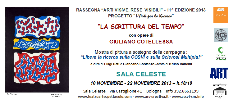 Invito Mostra personale di Giuliano Cotellessa in Sala Celeste