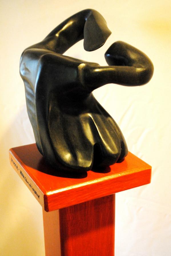 "Pepper After Edward Weston": Sculpture with Stand