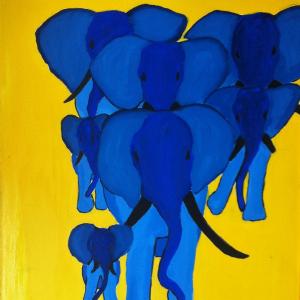 ÉLÉPHANTS BLEUS