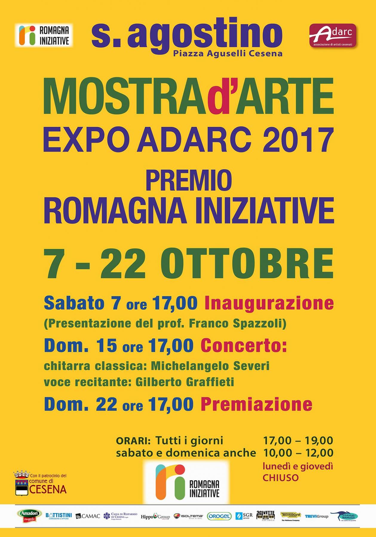 Mostra d'arte Expò Adarc Premio Romagna Iniziative