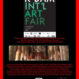 ROTTERDAM INTERNATIONAL ART FAIR  September 2014 