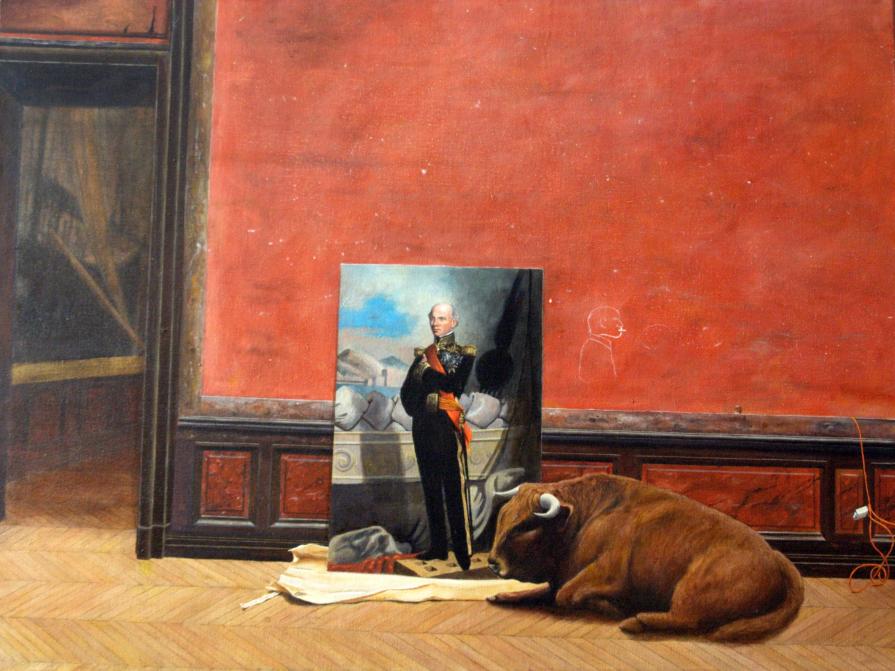 Red Room with Bull