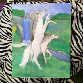 "Unicorns at the Waterfalls"