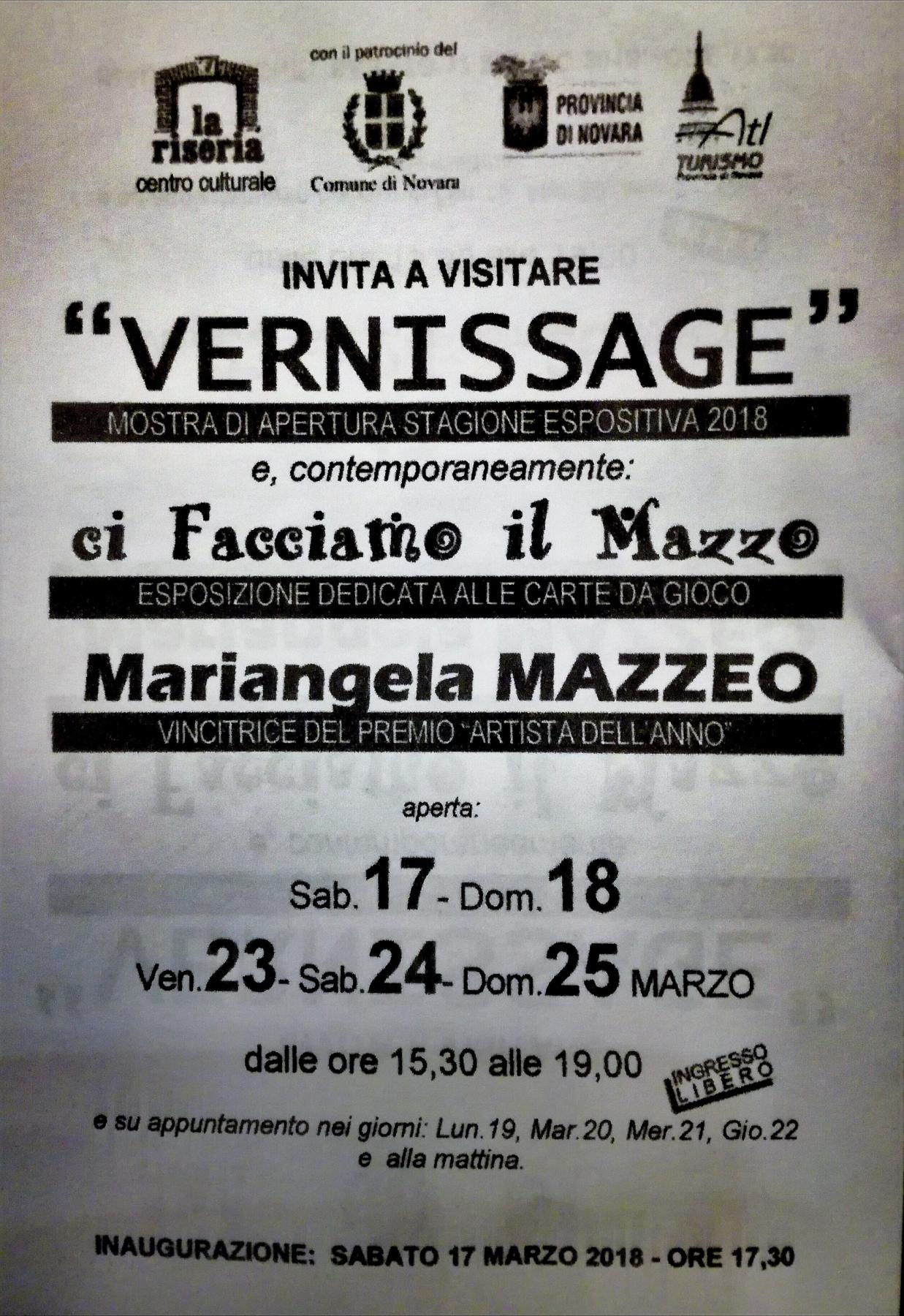 VERNISSAGE presso La Riseria