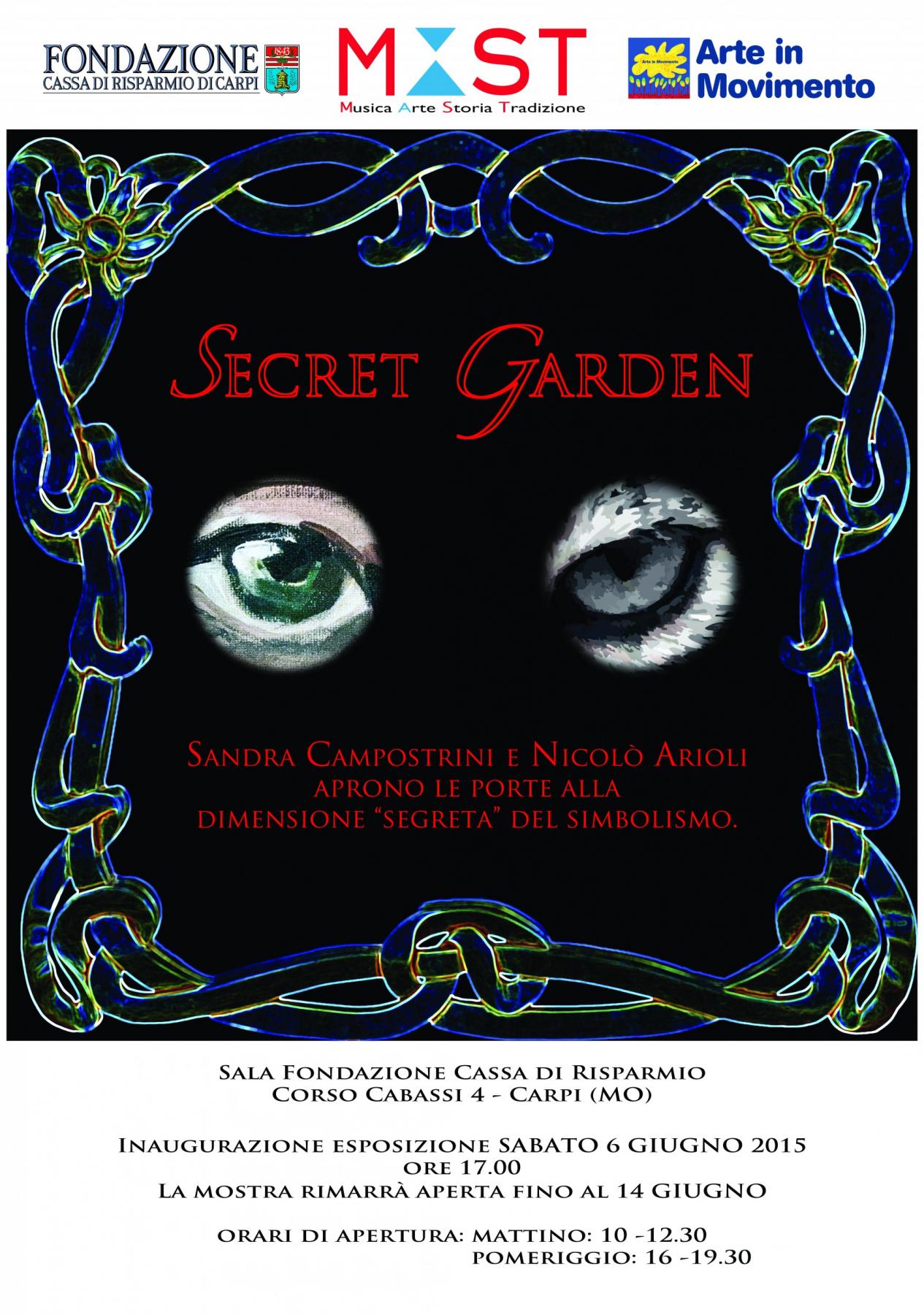 "SECRET GARDEN" - Sandra Campostrini e Nicolò Arioli aprono le porte alla dimensione "segreta" del simbolismo