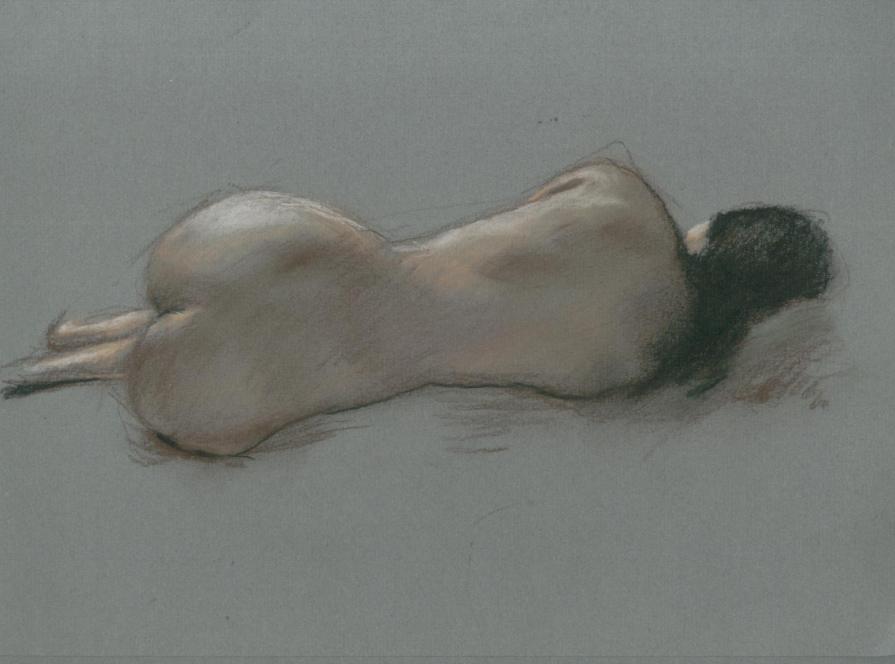 lying nude