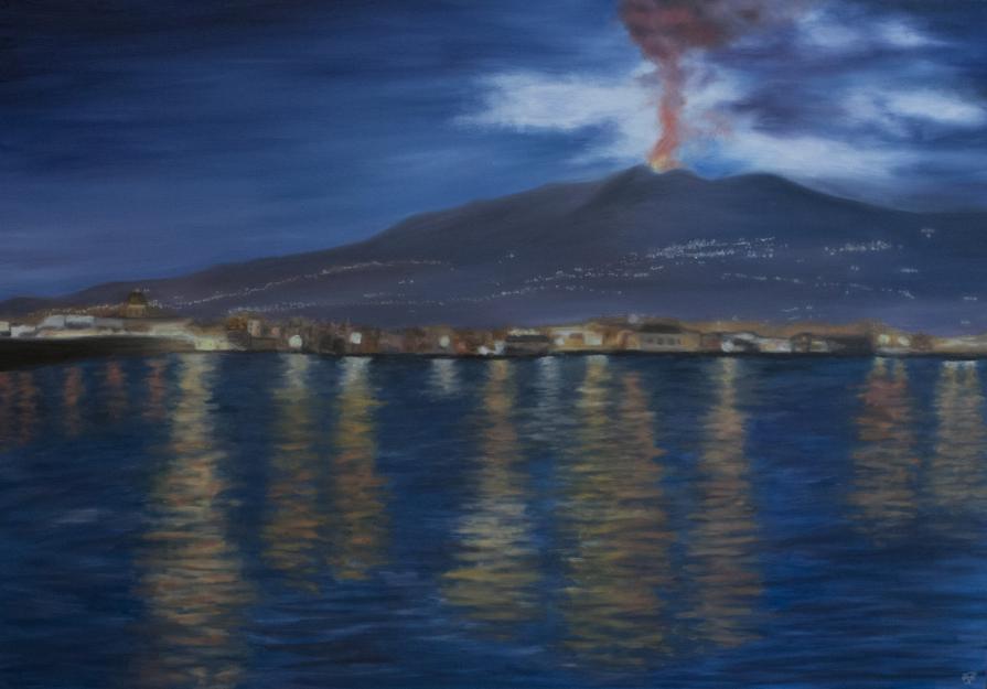 Etna con riflessi