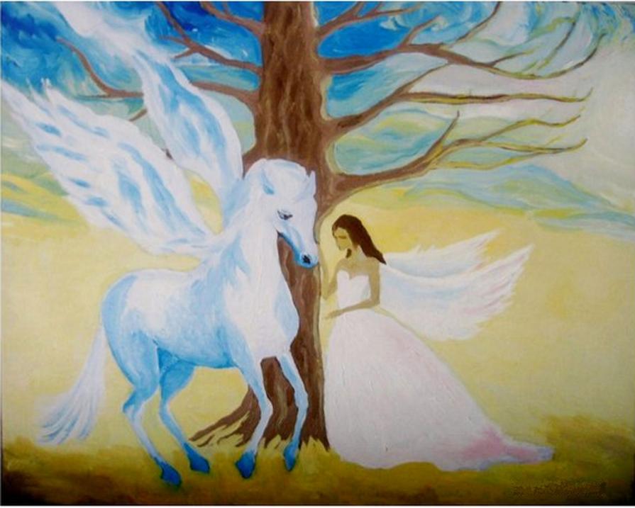 Pegasus and an Angel