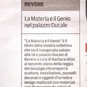 MOSTRA A REVERE -LA MATERIA E IL GENIO 