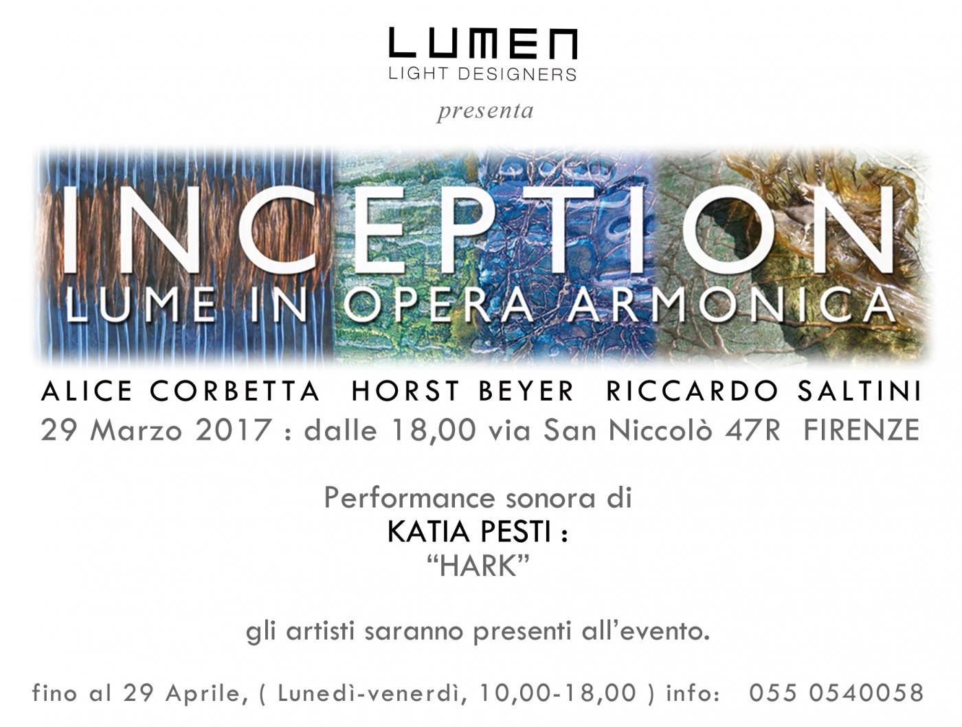 INCEPTION - LUME IN OPERA ARMONICA