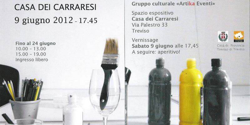 seconda rassegna di arte contemporanea casa dei carraresi