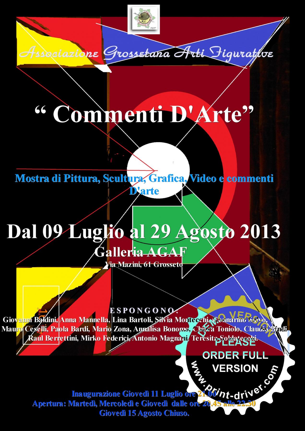 COMMENTI D'ARTE