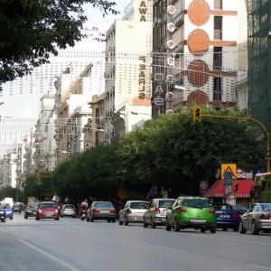 Greece. Thessaloniki. On the Egnatia road yet everything flows from thousands