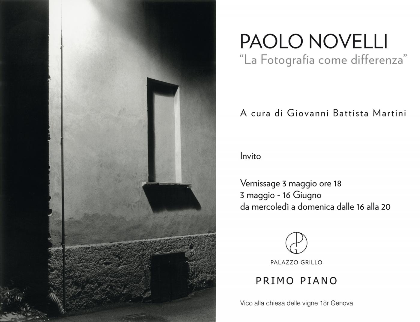 Paolo Novelli - La Fotografia come Differenza