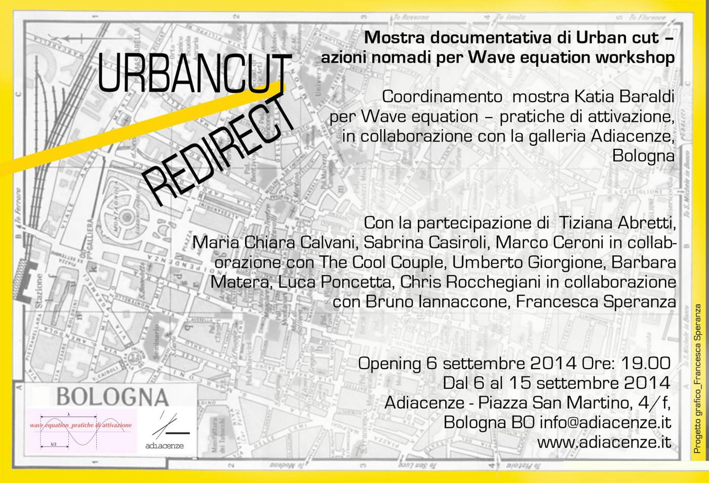 Urban cut - redirect per Wave equation workshop