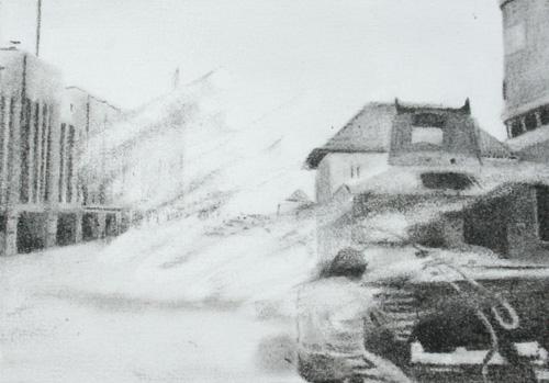 Erased drawing(Surabaya Accident,10 Noember 1945)