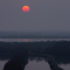 Sun in the lagoon