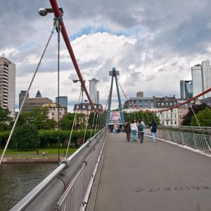 Germany. Frankfurt. Architectures, also of bodies