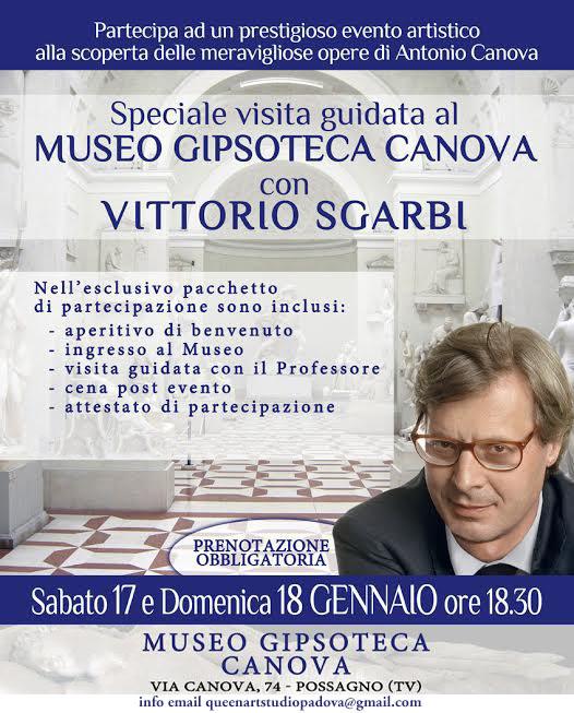 Visita guidata Prof. Vittorio Sgarbi presso Museo e Gipsoteca Antonio Canova di Possagno (TV)