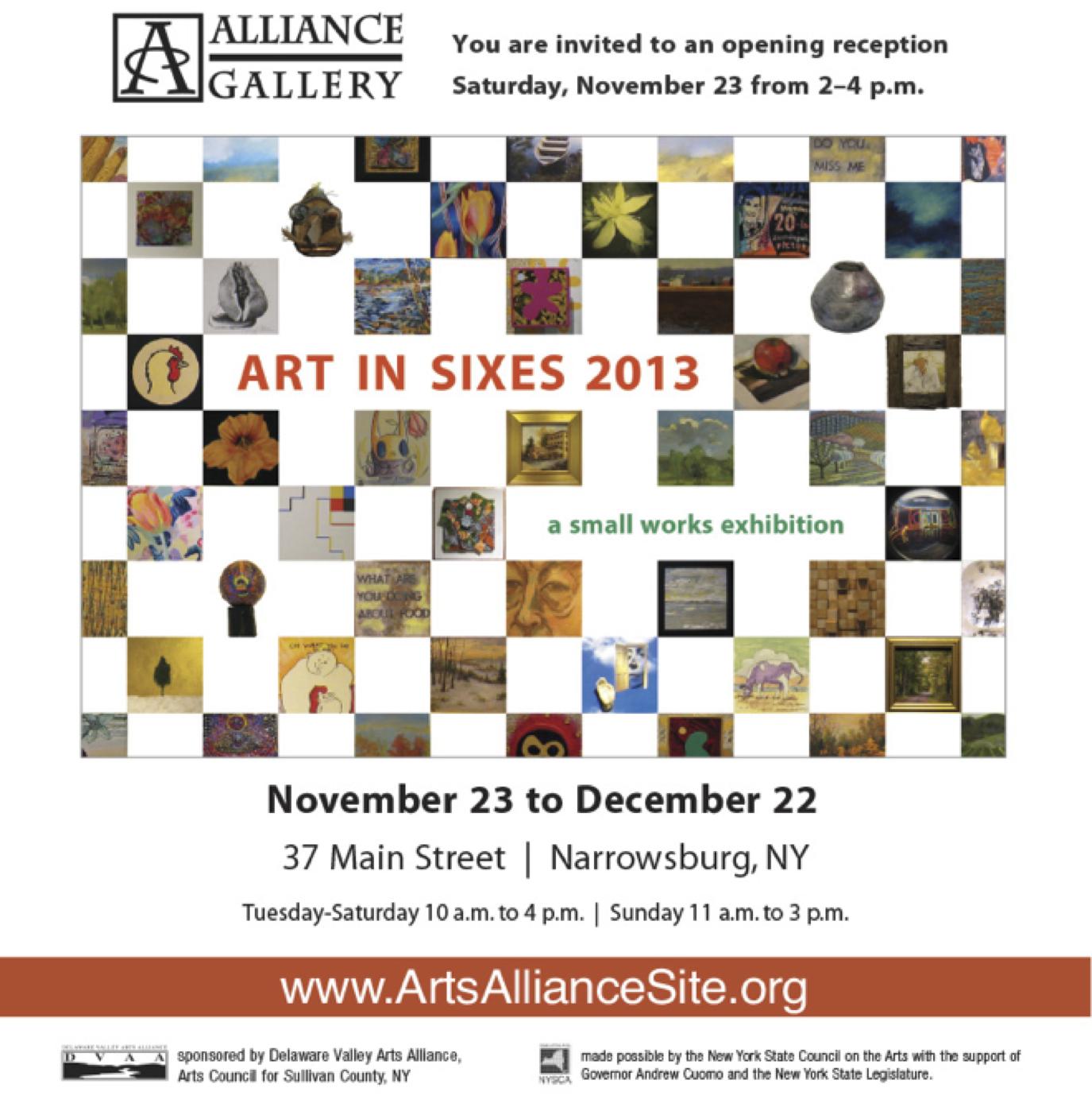 Carla Strozzieri participates in Art in Sixes 2013 juried art show