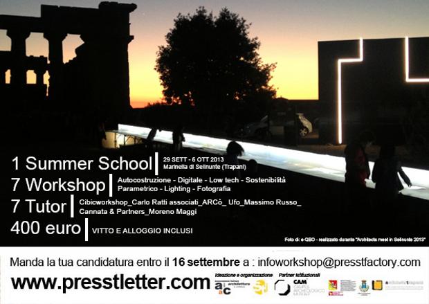 Selinunte Summer School - Architettura 2.0