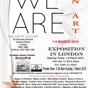 ‘WE ARE IN ART’  INTERNATIONAL ART EXPOSITION  from 1-8 March 2015 LONDON