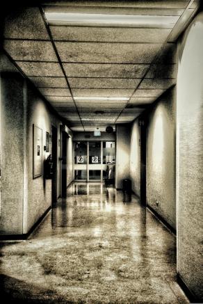 places to avoid: hospital corridor