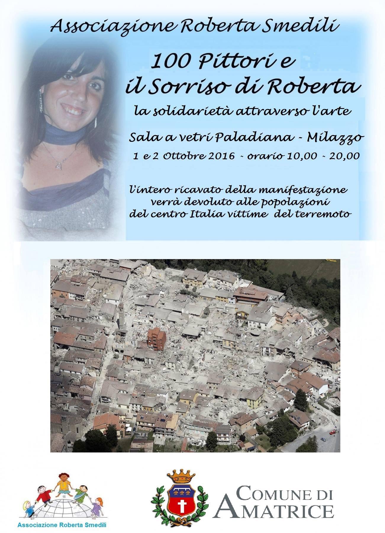 il sorriso di Roberta per i terremotati del centro Italia