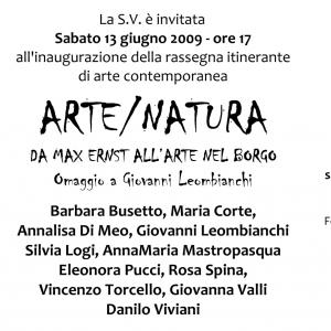 Rassegna di arte contemporanea  «NATURA/ARTE - Da Max Ernst all’arte nel borgo»