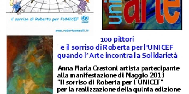 100 pittori e il sorriso di Roberta – quando l’ Arte incontra la Solidarietà