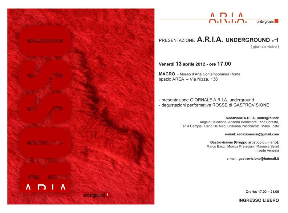 Presentazione n.1 A.R.I.A. underground