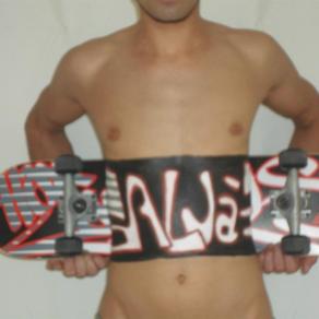 Skater bodypainting