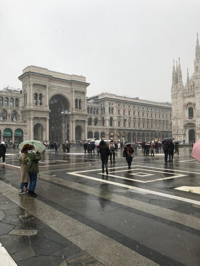  . . E' ARRIVATA LA NEVE A MILANO !!!! 1 MARZO 2018 - 3 - 