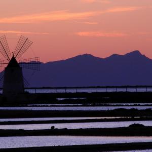 Italy. Sicily, Trapani blue salt