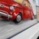 Particolare " FIAT 500 ROSSA"