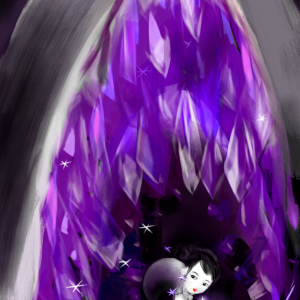 Crystal Gem -Violets,Crystallized Amethyst, Acclimate.