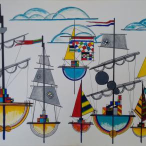 COMPOSITION ABSTRACT NR 005 – The Boats - By EURICO HAAN – 2015