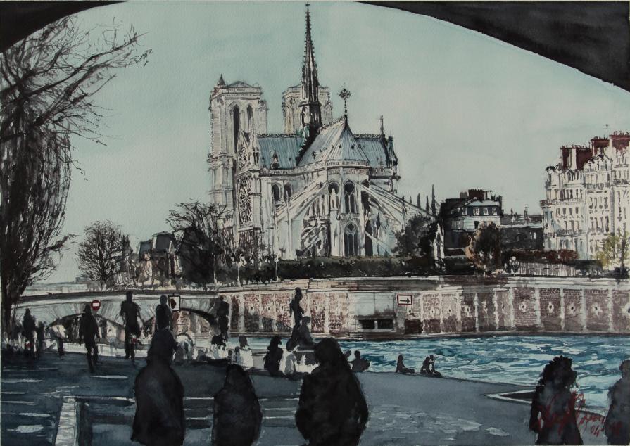 Paris, Notre Dame (retro)