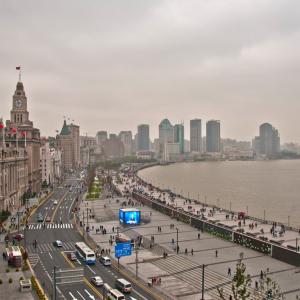 China. Shanghai. Contrasts between old and new 2/2