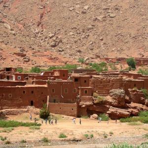 Morocco, red clay, ocher, yellow