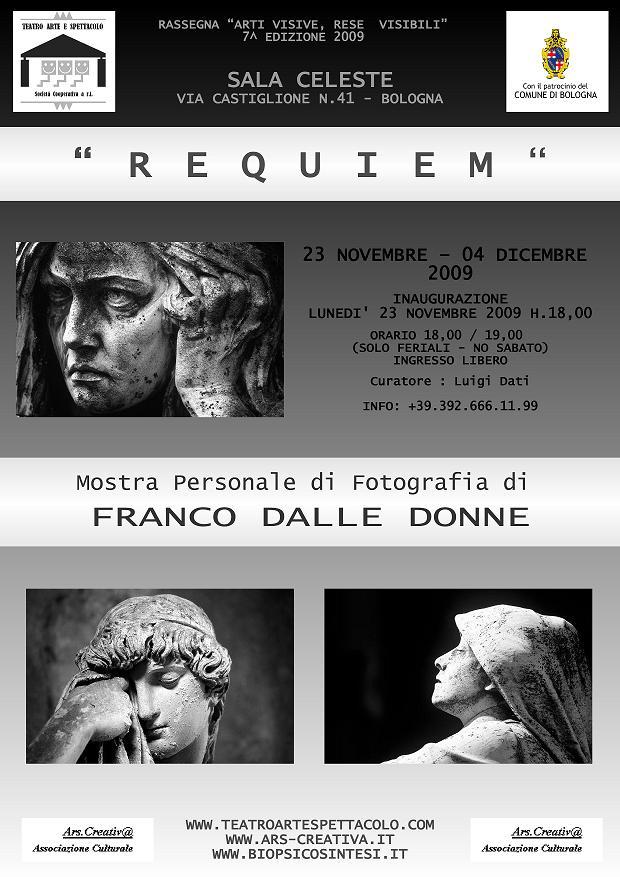 Locandina Mostra Franco Dalle Donne Sala Celeste Bologna