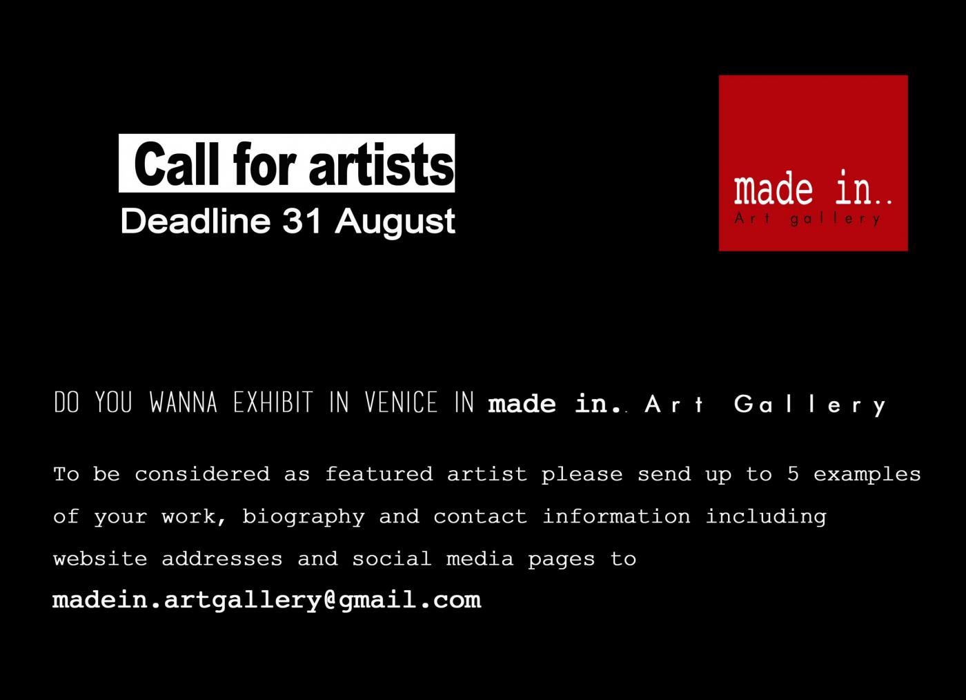 call for artists