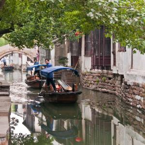 China. Shanghai. Contrasts between old and new 2/2