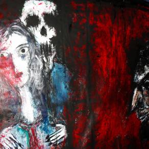 -Speechless despair.Tell me brother man who you are?-Acryl auf Tuch ,150 x 107 cm