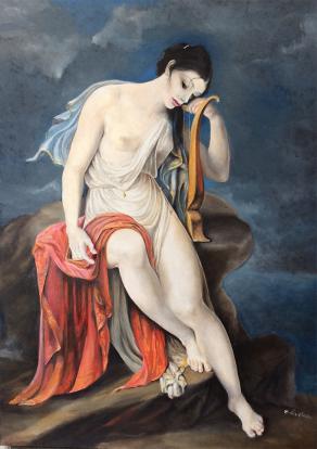 Variazioni sul tema " Sappho on the Leucadian cliff di P. Guèrin"