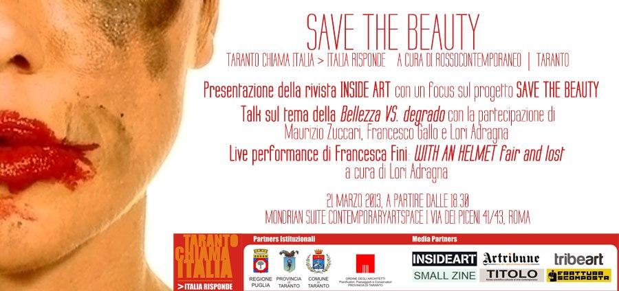 SAVE THE BEAUTY | TARANTO CHIAMA ITALIA > ITALIA RISPONDE 